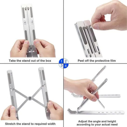 Laptop Metal Stand – Portable Aluminum Foldable